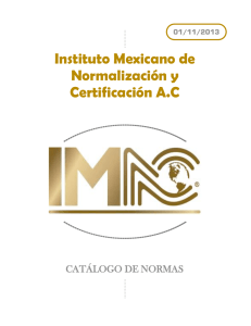 Instituto Mexicano de Normalización y Certificación A.C