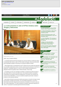 La Junta presenta en Jaén el III Plan Andaluz sobre Drogas y
