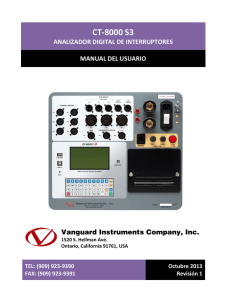 CT-8000 S3 - Vanguard Instruments Company, Inc.