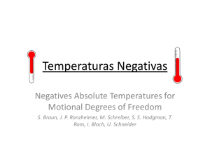 Temperaturas Negativas
