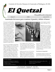 El Quetzal - Guatemala Human Rights Commission