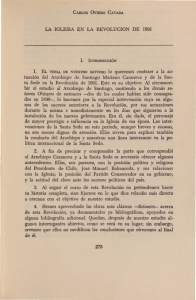 LA IGLESIA EN LA REVOLUCION DE 1891 1. EL TEMA DE