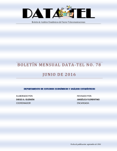 Boletín Data-Tel junio 2016