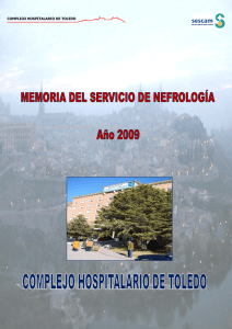 Memoria 2009 - Complejo Hospitalario de Toledo