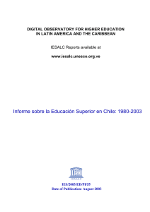 Informe sobre la educación superior en Chile - unesdoc
