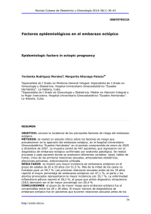 Factores epidemiológicos en el embarazo ectópico - SciELO