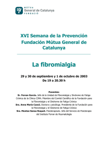 La fibromialgia - Mútua General de Catalunya