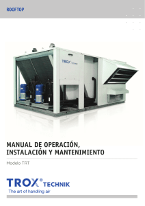 manual de operaci&oacute;n, instalaci&oacute;n y mantenimiento
