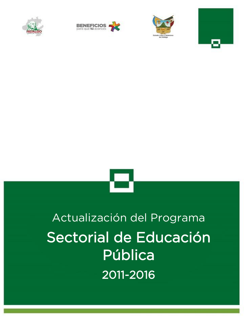 Programa Sectorial - SEPH - Secretaría De Educación Pública