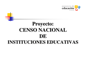 Proyecto: CENSO NACIONAL DE