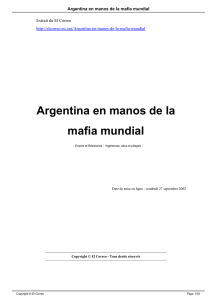 Argentina en manos de la mafia mundial - El Correo