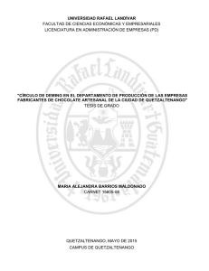 c&iacute;rculo de deming en el departamento de producci&oacute;n de las