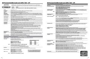 HP ProLiant DL380e Gen8 serie SATA / SAS