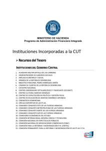 Instituciones Incorporadas a la CUT