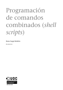 Programación de comandos combinados (shell scripts)
