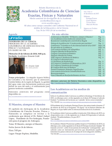 Vol 3 No. 4 - Academia Colombiana de Ciencias Exactas, Físicas y