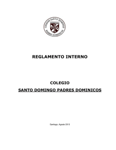 reglamento interno - Colegio Santo Domingo