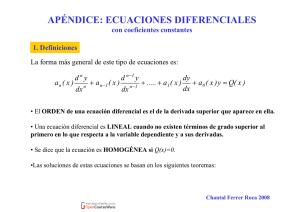 apéndice: ecuaciones diferenciales - OCW-UV