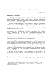 La prevención de la tortura como problema de salud pública