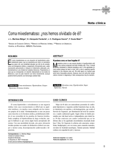 Coma mixedematoso: ¿nos hemos olvidado de él?