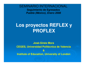 (Microsoft PowerPoint - Los proyectos REFLEX y PROFLEX