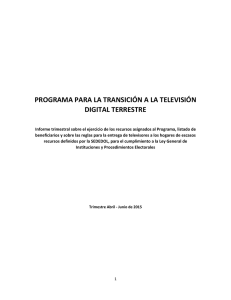 programa para la transición a la televisión digital terrestre