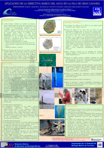 APLICACIÓN DE LA DIRECTIVA MARCO DEL AGUA EN LA ISLA