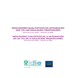 indicadores qualitativos da integração das tics na educação