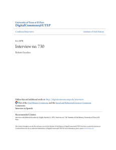 Interview no. 730 - DigitalCommons@UTEP