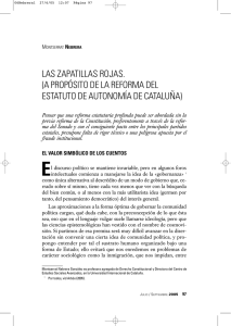 a propósito de la reforma del estatuto de autonomía de cataluña