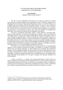 La Convención sobre la diversidad cultural: anatomía de un éxito