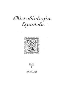 Vol. 1 núm. 3 y 4 - Sociedad Española de Microbiología