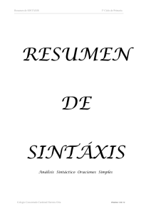 Resumen de Sintaxis