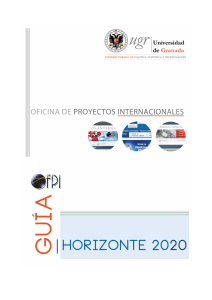 Documento-H2020 formato - Oficina de Proyectos Internacionales