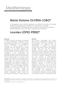 María Dolores OLVERA-LOBO* Lourdes LÓPEZ