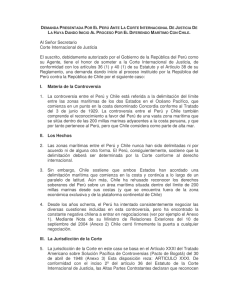 Demanda presentada por el Perú ante la Corte Internacional de
