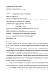 Didáctica II - UNLPam - Universidad Nacional de La Pampa