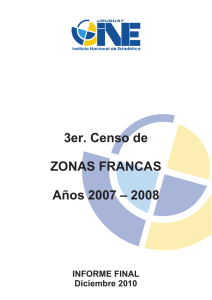 3er Censo de Zonas Francas 2007-2008