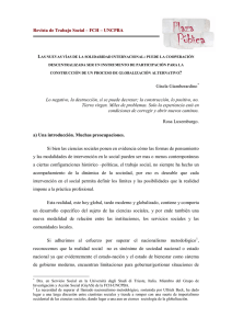 Gisela Giamberardino: Las nuevas vías de la solidaridad internacional