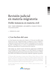 Revisión judicial en materia migratoria