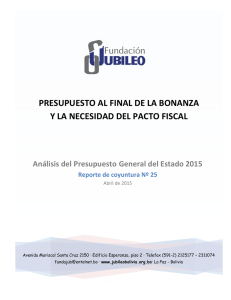 presupuesto general del estado 2015