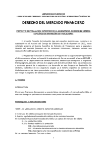 DERECHO DEL MERCADO FINANCIERO