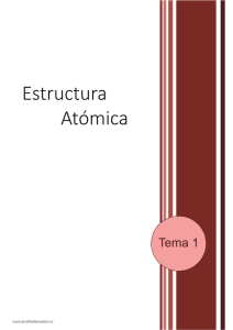 QUIMICA II estructura atómica teoria