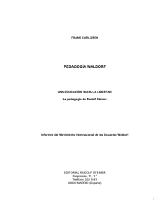 Pedagogía Waldorf. pdf Pedagogía Waldorf