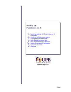 Funciones en C - Programación UPB