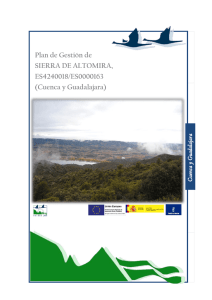 Plan de Gestión de SIERRA DE ALTOMIRA, ES4240018/ES0000163