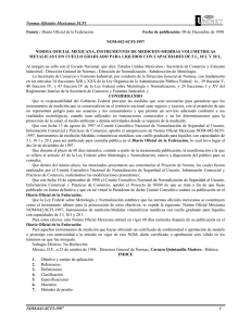 Normas Oficiales Mexicanas SCFI NOM-042-SCFI