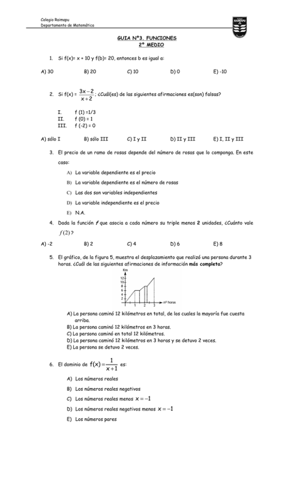 Guía - Matemática