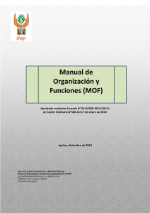 Manual de Organizaciones y Funciones - MOF
