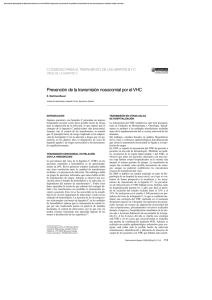 Prevención de la transmisión nosocomial por el VHC